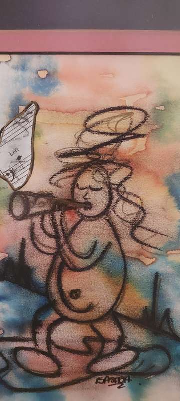 Set of two Mixed media Paintings