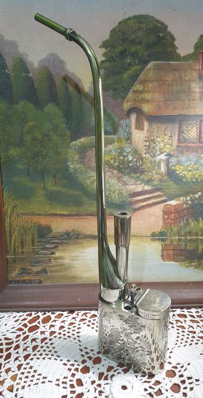A Chinese white metal opium pipe | incomplete | 02 |