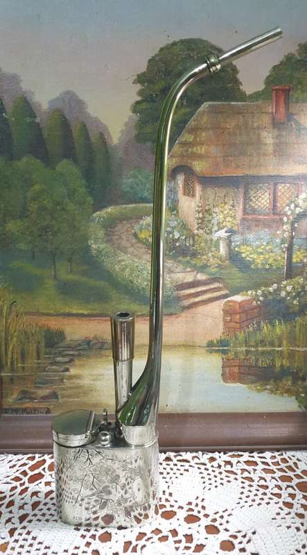 A Chinese white metal opium pipe | incomplete | 02 |