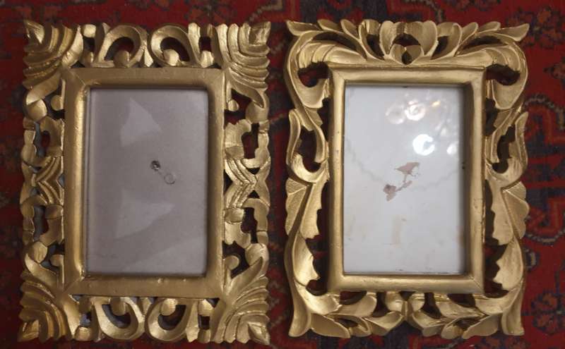 SET OF PHOTO FRAMES | GLASS GOOD | WOODEN |