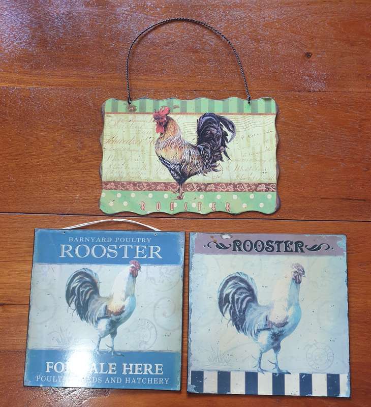 3 Rooster Signs for your Kitchen