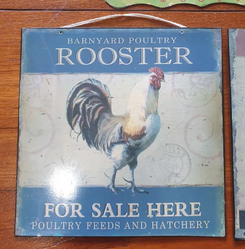 3 Rooster Signs for your Kitchen