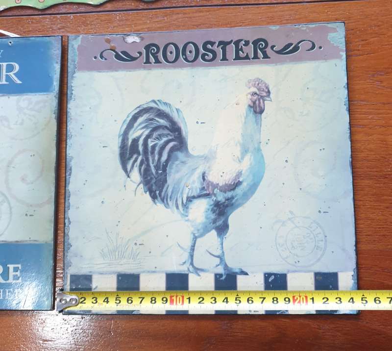 3 Rooster Signs for your Kitchen
