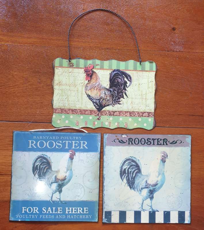 3 Rooster Signs for your Kitchen