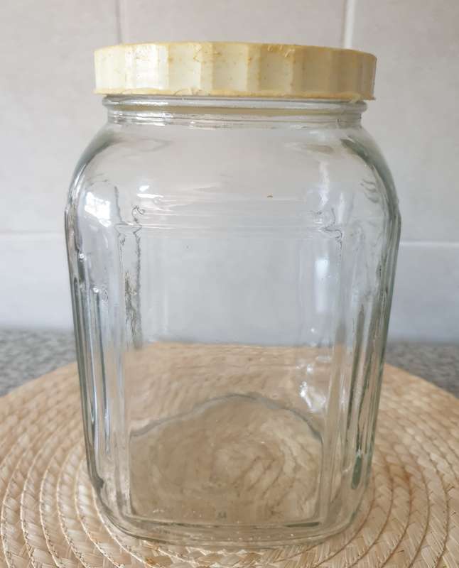 VINTAGE GLASS BOTTLE | STORAGE | DECOR | KITCHENALIA | 01