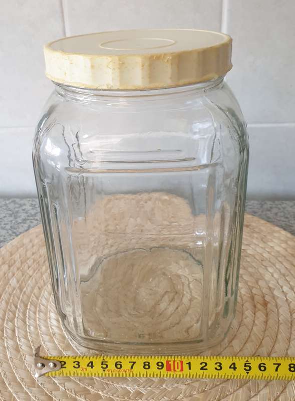VINTAGE GLASS BOTTLE | STORAGE | DECOR | KITCHENALIA | 01