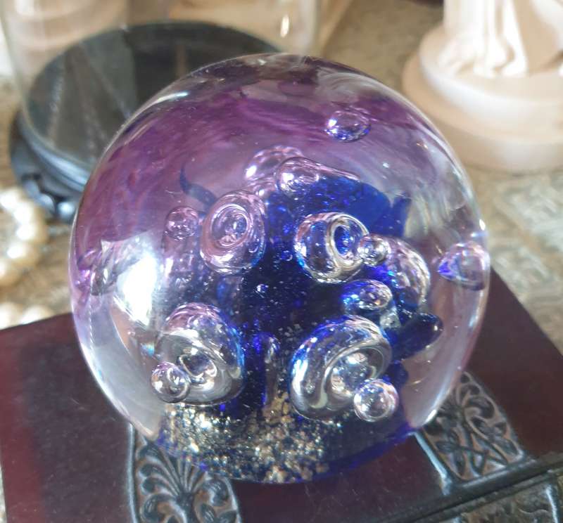 GLASS PAPERWEIGHT