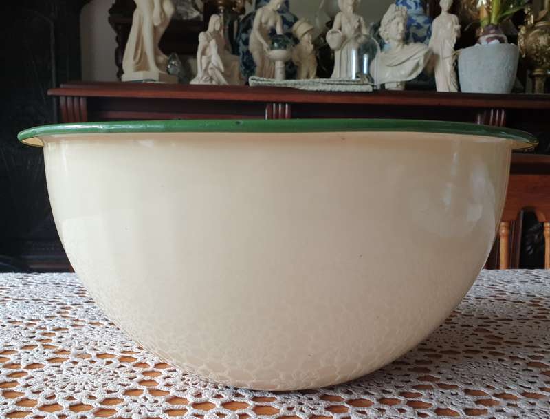 Vintage Enamel Prep Bowl