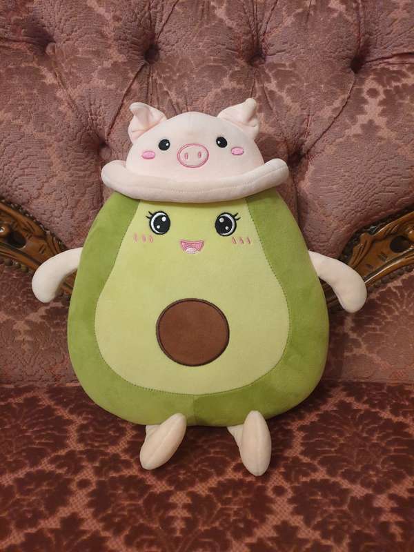 Avocado Soft Pillow  Animals,  Piglet Color