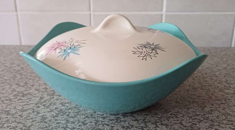 Vintage Midwinter Fashion Shape Serving Bowl & Platter