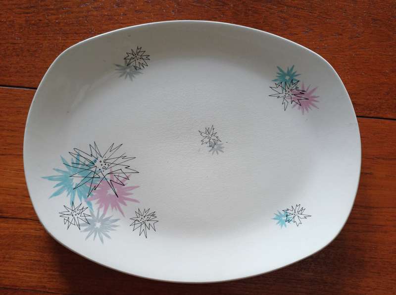 Vintage Midwinter Fashion Shape Serving Bowl & Platter
