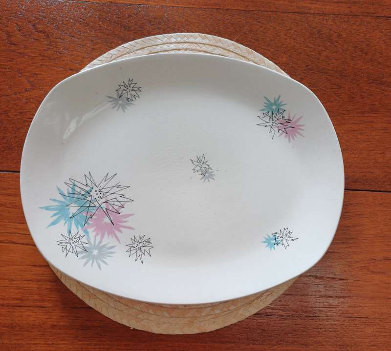Vintage Midwinter Fashion Shape Serving Bowl & Platter