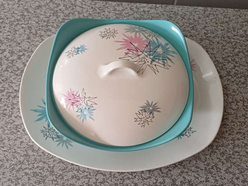 Vintage Midwinter Fashion Shape Serving Bowl & Platter