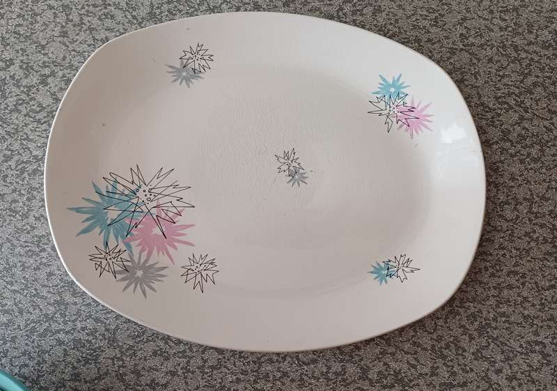 Vintage Midwinter Fashion Shape Serving Bowl & Platter