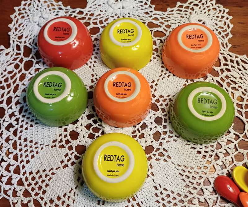 Ceramic Condiment Bowls with Spoons