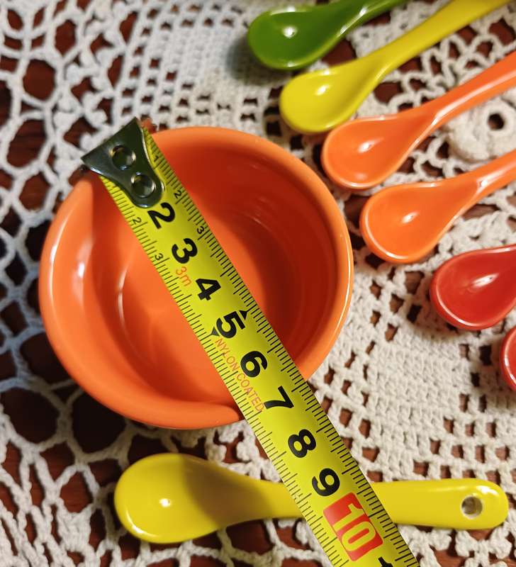 Ceramic Condiment Bowls with Spoons