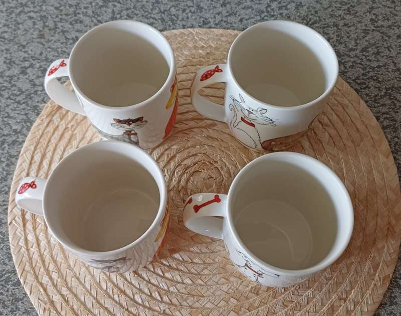 Cats & Dogs Coffee Mug Set 4 | 360ml |