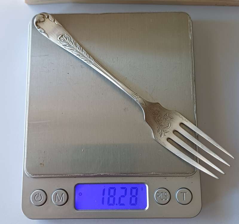 SILVER FORK | SILVER | 1901 | BIRMINGHAM | 18.28 GRAMS OF SILVER |