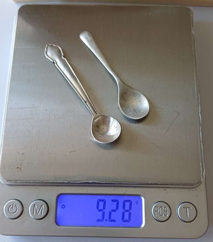 Vintage Sterling Silver Hallmarked Salt or Condiment Spoons