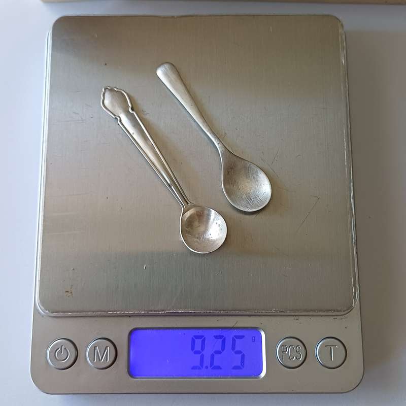 Vintage Sterling Silver Hallmarked Salt or Condiment Spoons