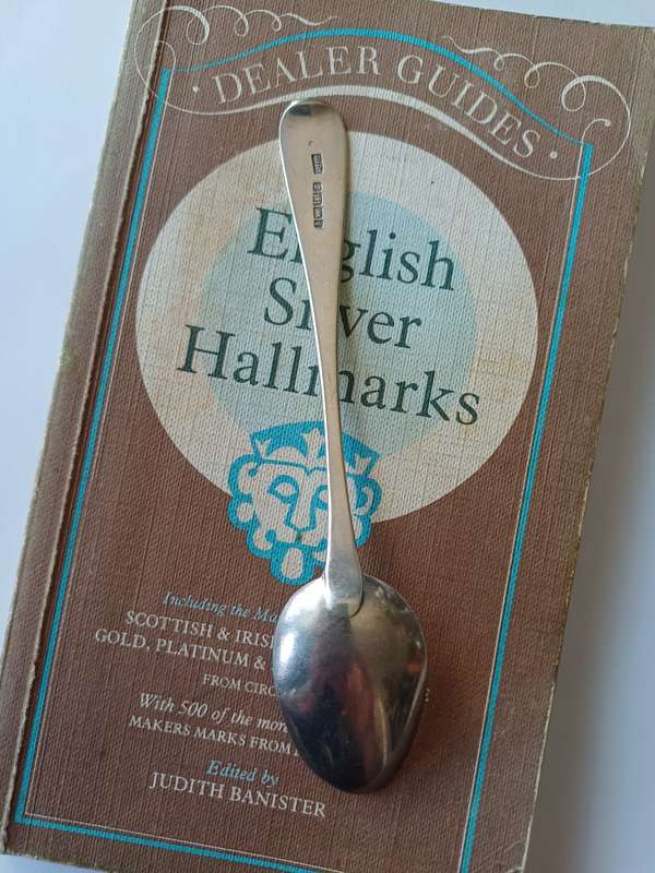 Antique Sterling Silver Spoon  Hallmarked 1825  Exeter  13.89g