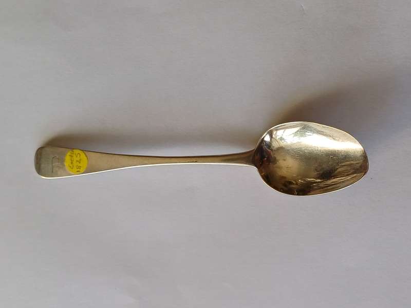 Antique Sterling Silver Spoon  Hallmarked 1825  Exeter  13.89g
