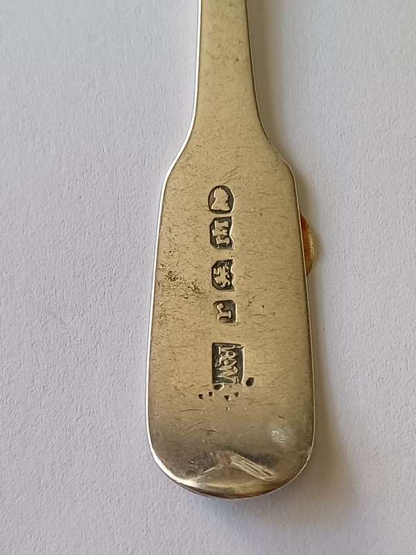 Antique Silver Spoon  Dated 1833  Exeter Hallmarked  17.73g
