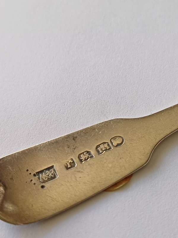 Antique Silver Spoon  Dated 1833  Exeter Hallmarked  17.73g