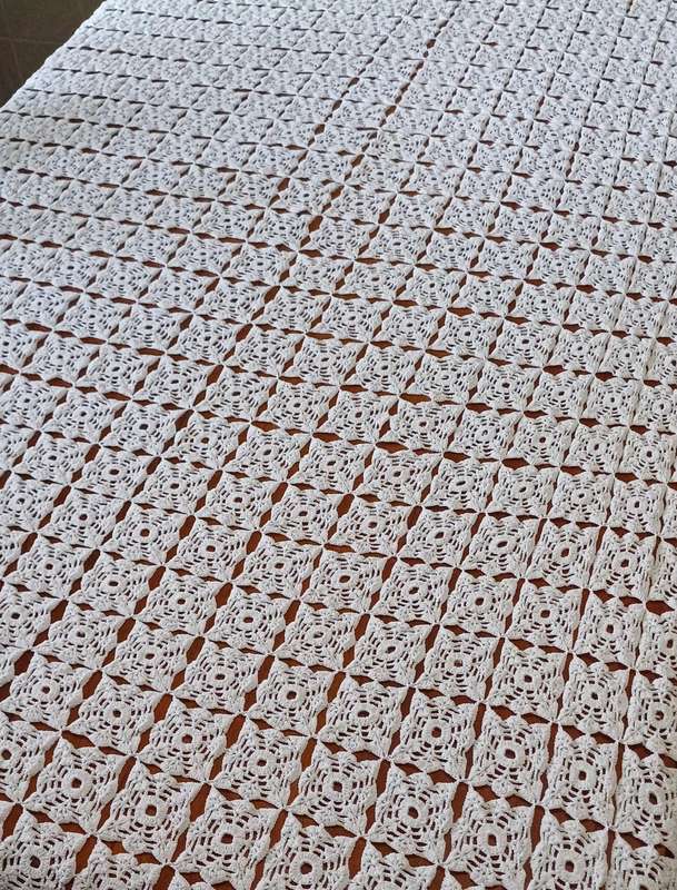 Crochet Table Cloth  1.2m x 2.5m