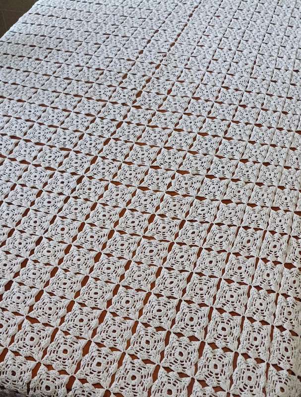 Crochet Table Cloth  1.2m x 2.5m