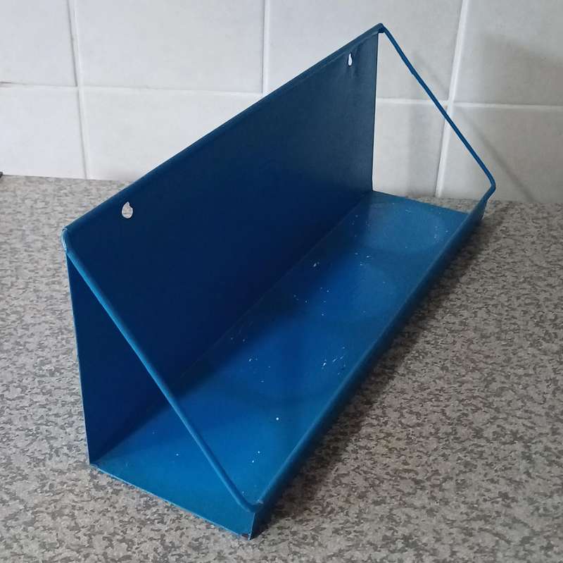 Vintage GoodHope Ware Blue Metal Kitchen Shelf