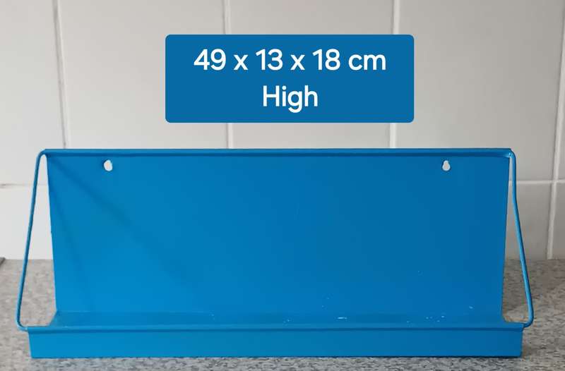 Vintage GoodHope Ware Blue Metal Kitchen Shelf