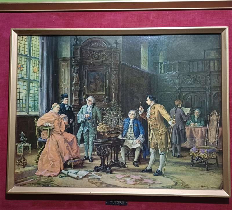 MARGARET DOVASTON 1884-1955  THE CONFERENCE, HIGH QUALITY PAINTING PRINT