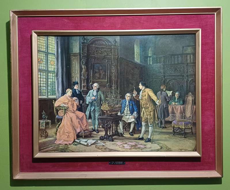 MARGARET DOVASTON 1884-1955  THE CONFERENCE, HIGH QUALITY PAINTING PRINT