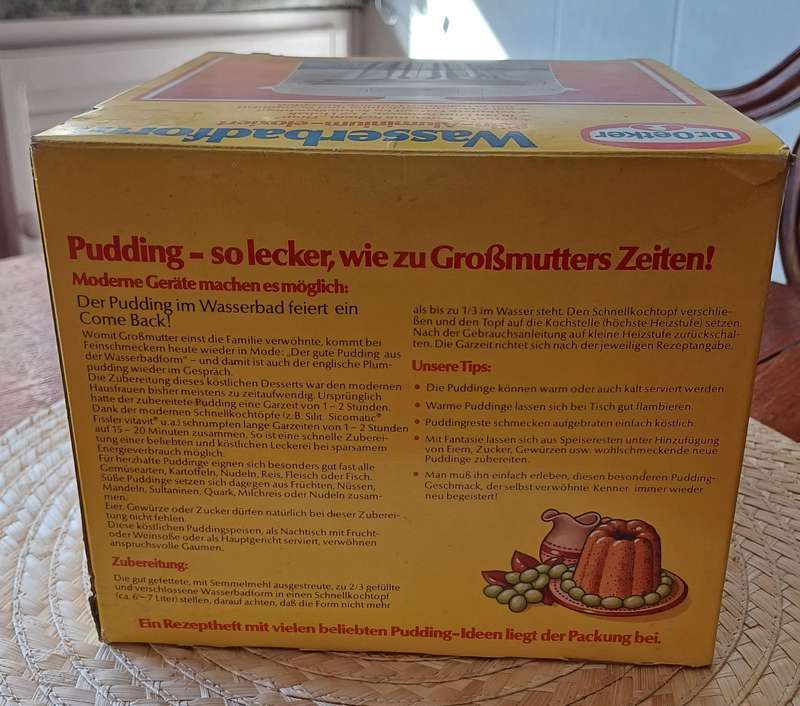 Dr. Oetker Wasserbadform 19 X 14 CM HIGH