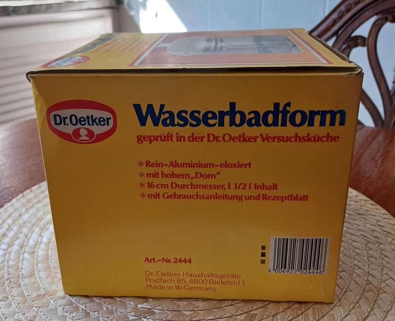 Dr. Oetker Wasserbadform 19 X 14 CM HIGH