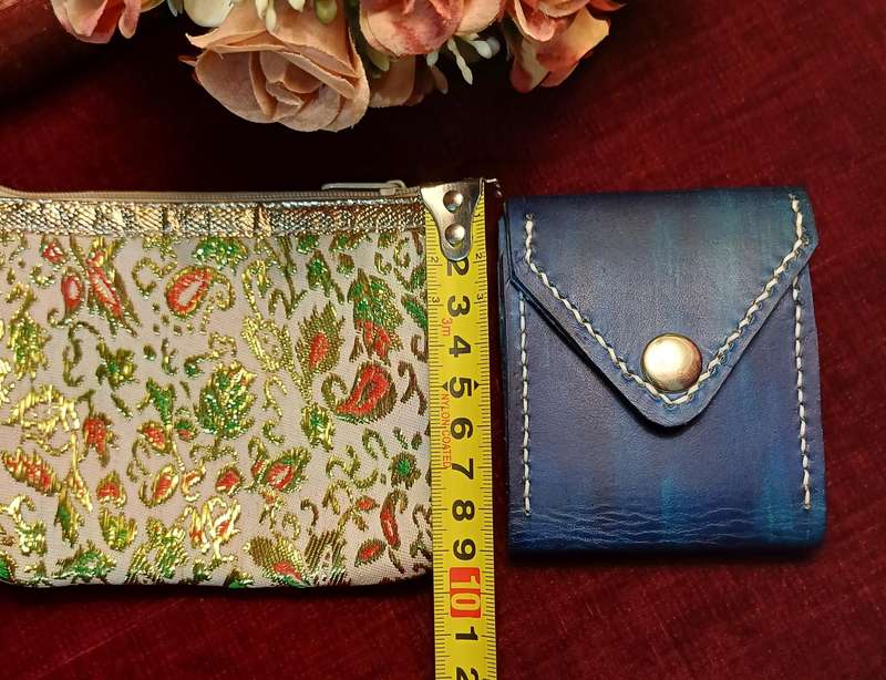 Two Small Wallets  | Minimalist Leather wallet |  Girly Wallet |