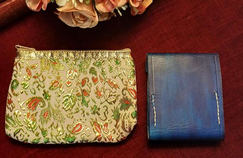 Two Small Wallets  | Minimalist Leather wallet |  Girly Wallet |