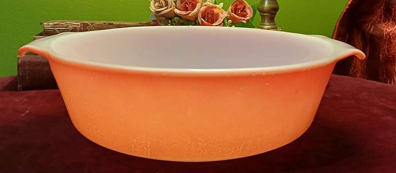 Retro Anchor Hocking Fire King Orange Ombre 1½ QT Casserole Bowl  Ovenware