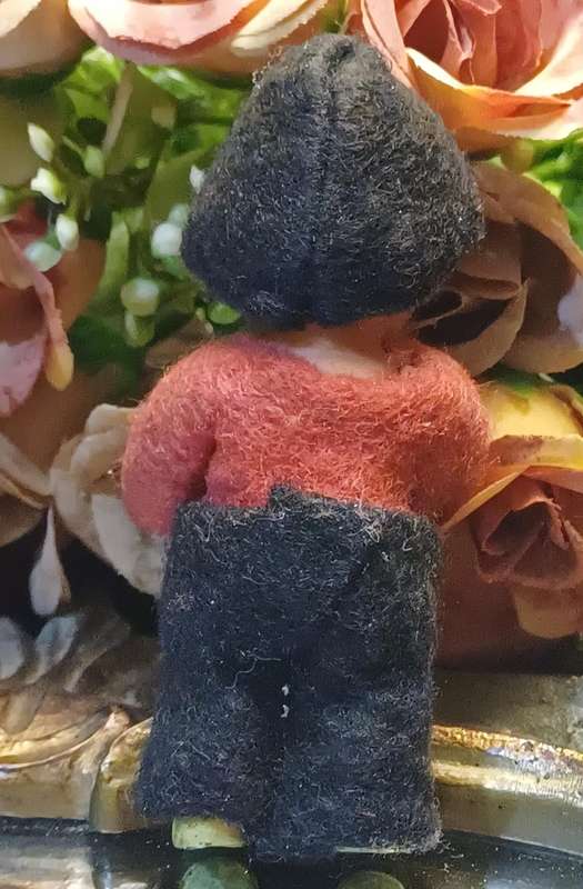 Vintage German Antique Rubber Boy Doll  Miniature