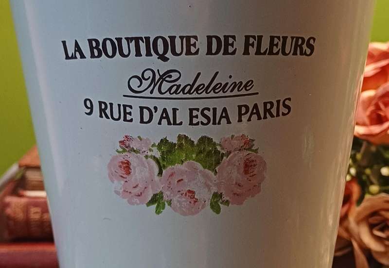 La Boutique de Fleurs Madeleine Enamel Flower Vase  French Country Charm