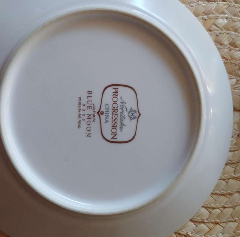 Set of 2 Noritake Progression Blue Moon 9022 Side Plates  Japan