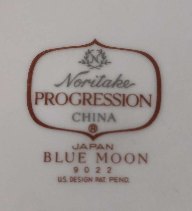 Set of 2 Noritake Progression Blue Moon 9022 Side Plates  Japan