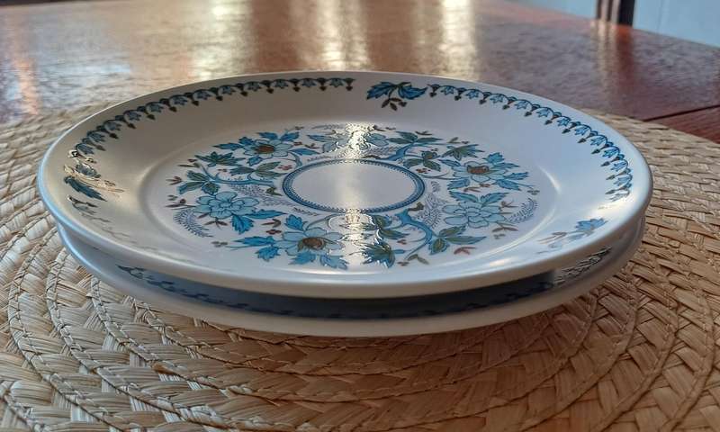 Set of 2 Noritake Progression Blue Moon 9022 Side Plates  Japan