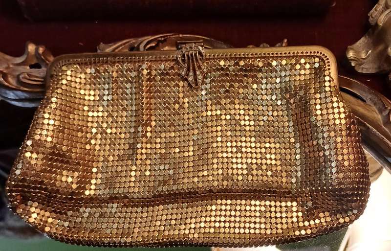 Vintage Gold Evening Bag | 1940's |
