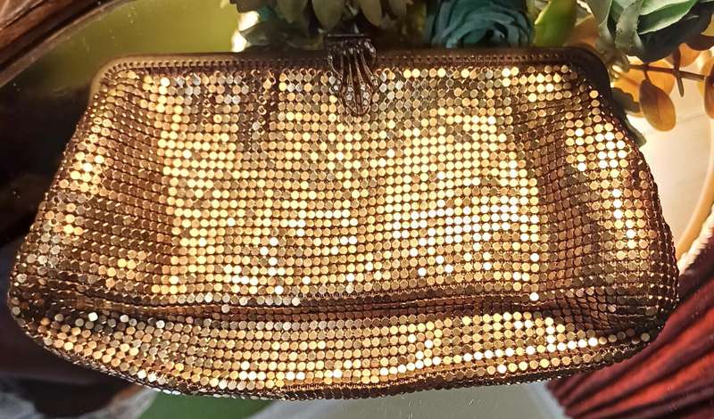 Vintage Gold Evening Bag | 1940's |