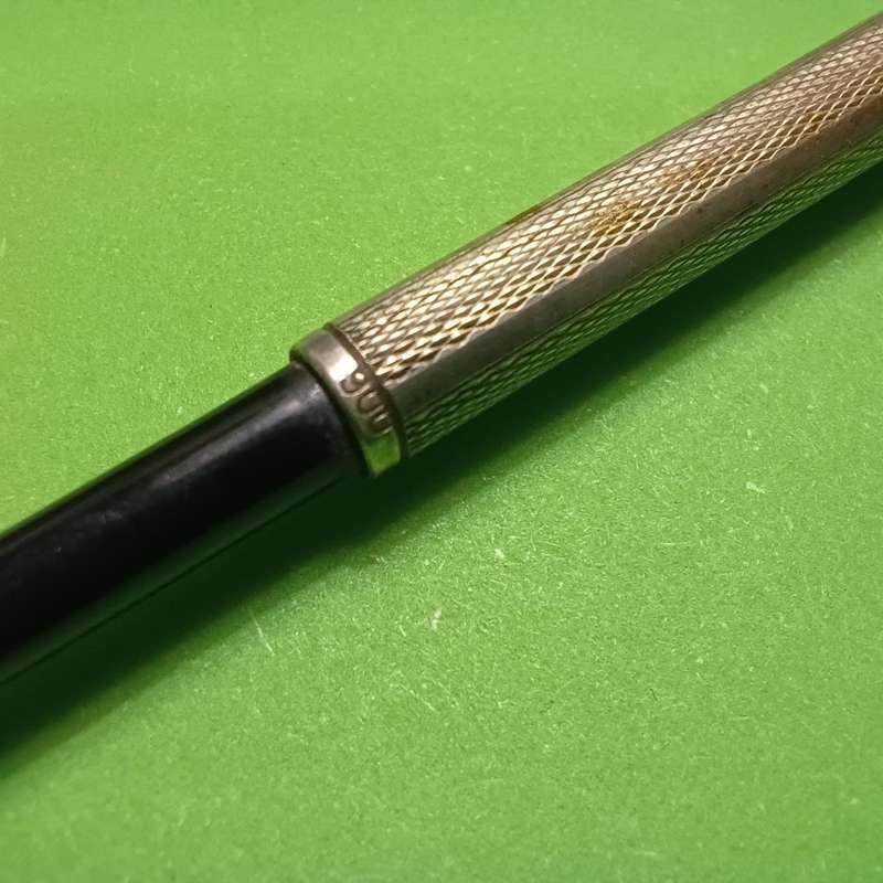 Vintage 900 Silver Cigarette Holder with Bakelite Tip  11.11g