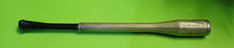 Vintage 900 Silver Cigarette Holder with Bakelite Tip  11.11g