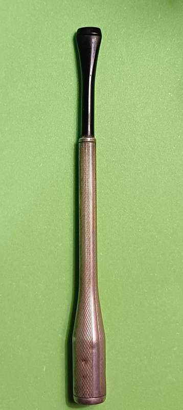 Vintage 900 Silver Cigarette Holder with Bakelite Tip  11.11g