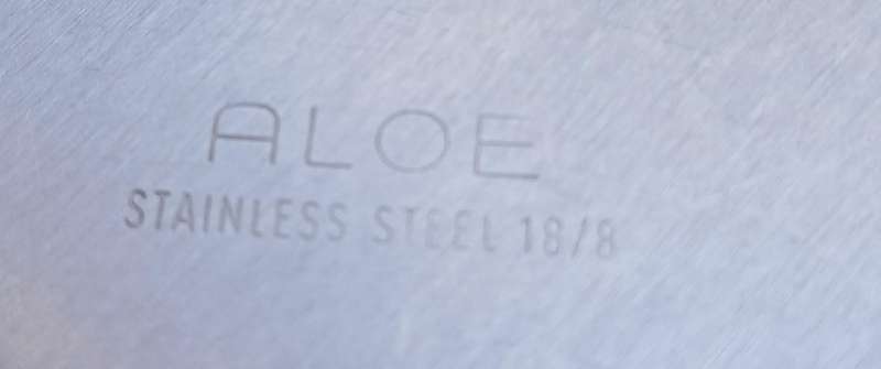 Large Heavy Aloe Stainless Steel Mixing Bowl